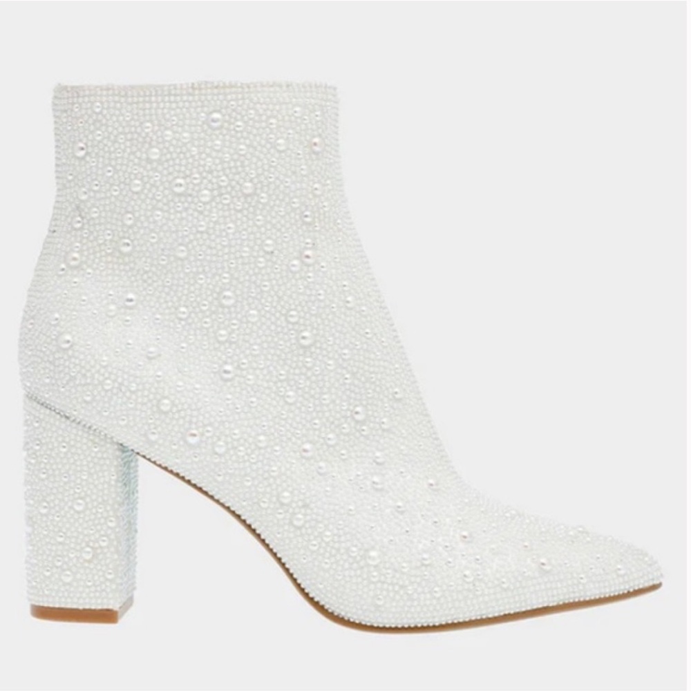 Betsey Johnson Women's Cady Evening Pearl Booties